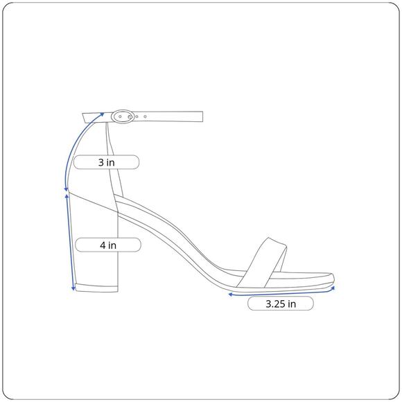 Steve Madden Women's Blue Carrson Ankle Strap Block Heeled Sandals Size 6M - Picture 2 of 8